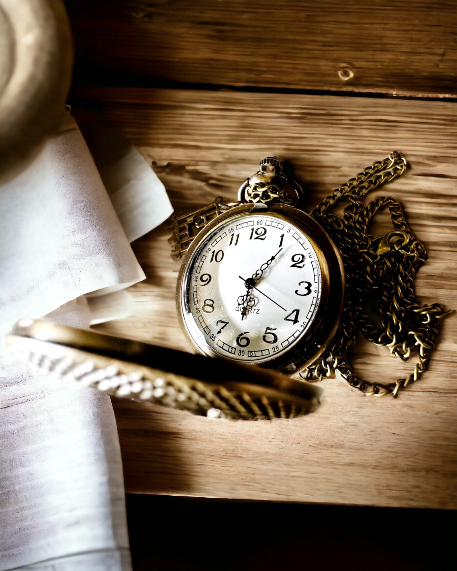 Zakhorloge "Vlinderelegantie" met de mogelijkheid voor personalisatie met gravure