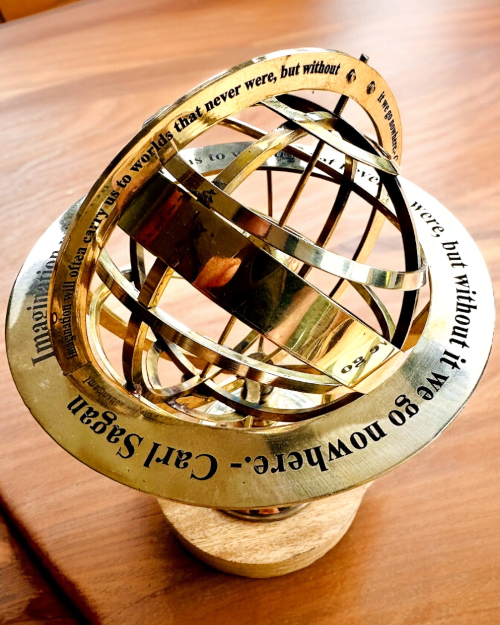 Astrolabium Artis - Handgemaakt met Graveeroptie, decoratie voor kantoor, premium