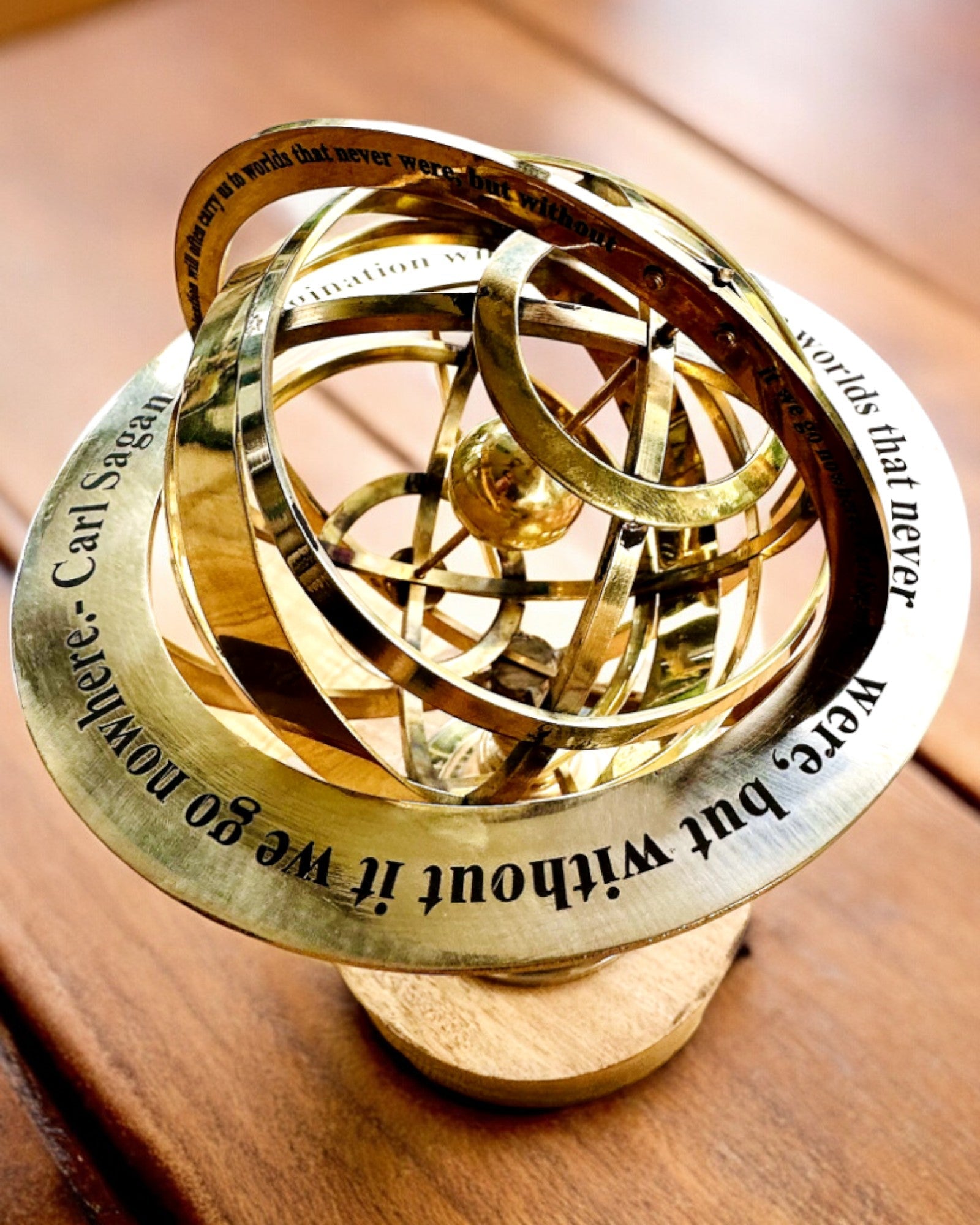 Astrolabium Artis - Handgemaakt met Graveeroptie, decoratie voor kantoor, premium