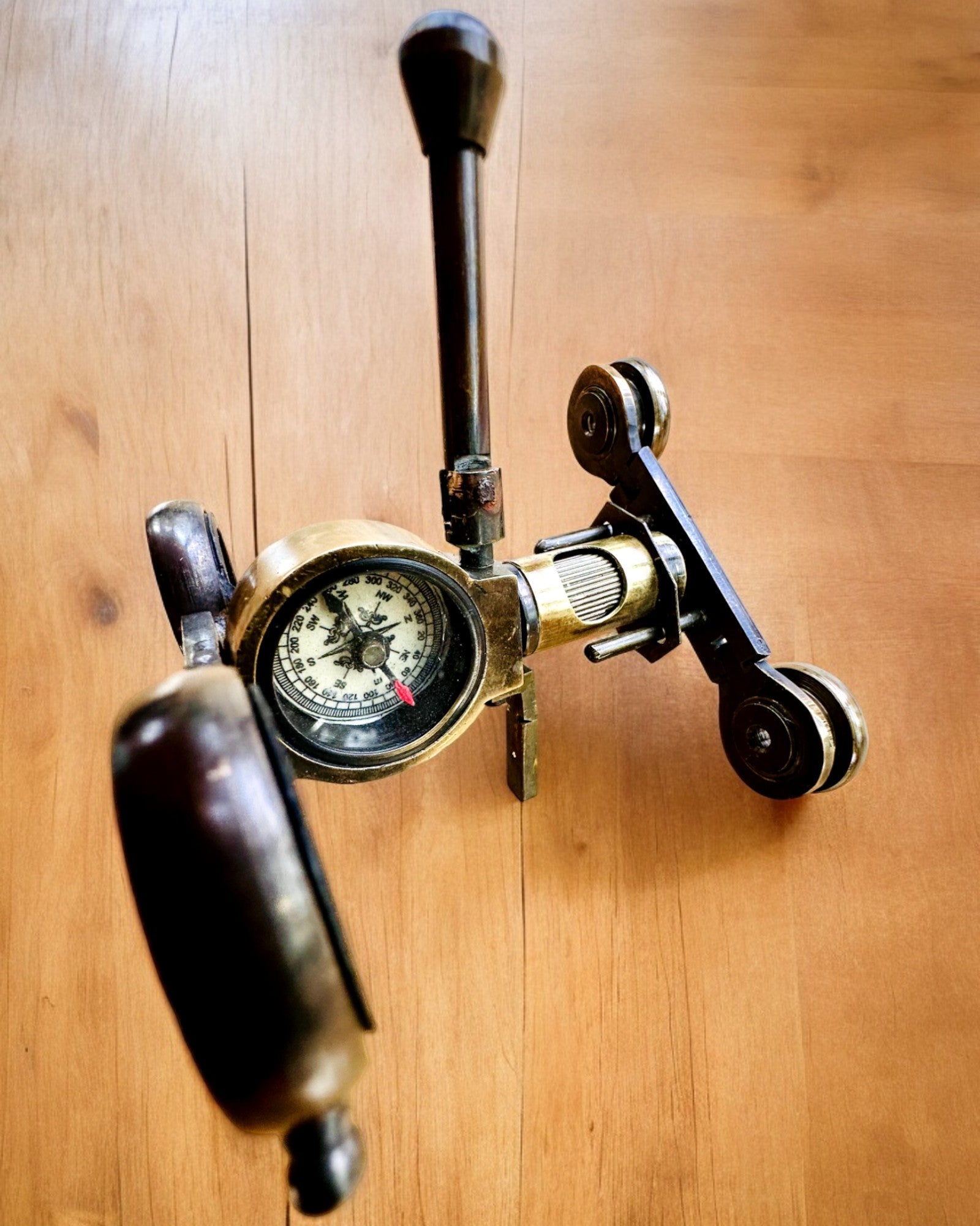 Binocular Nautica - Exclusieve Vintage Accessoire - Handgemaakt met Graveeroptie, decoratie voor kantoor, premium