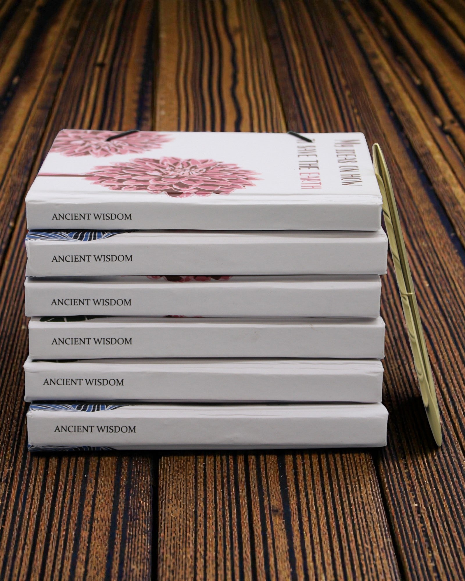 Bloemen samen – klein notitieboekje met bandje en kokosknop 18 × 12,5 cm, 200 pagina's