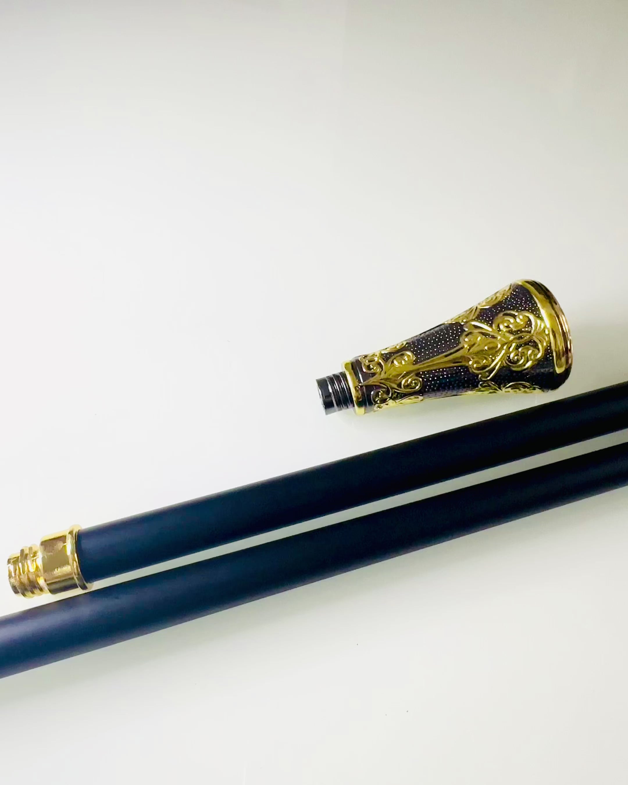 Luxe Stok met Gouden Handvat in de Vorm van een Bloem – Elegant en Modieus, 93 cm