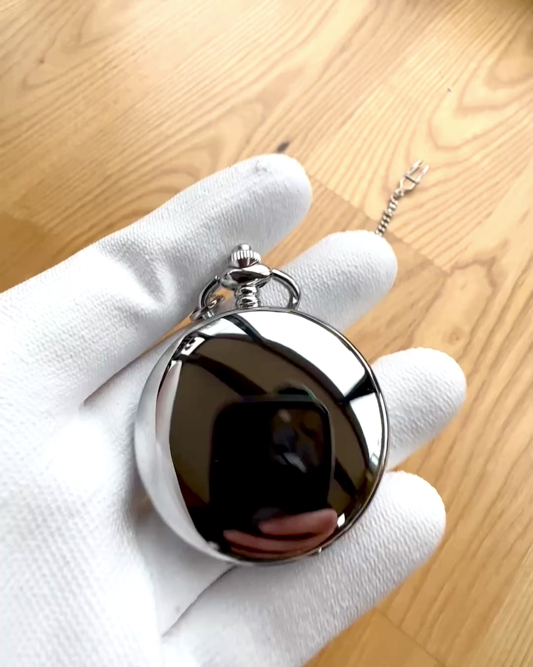 Klassieke Mechanische Zakhorloge met Dubbele Deksel, Handmatig, Zilverkleurig