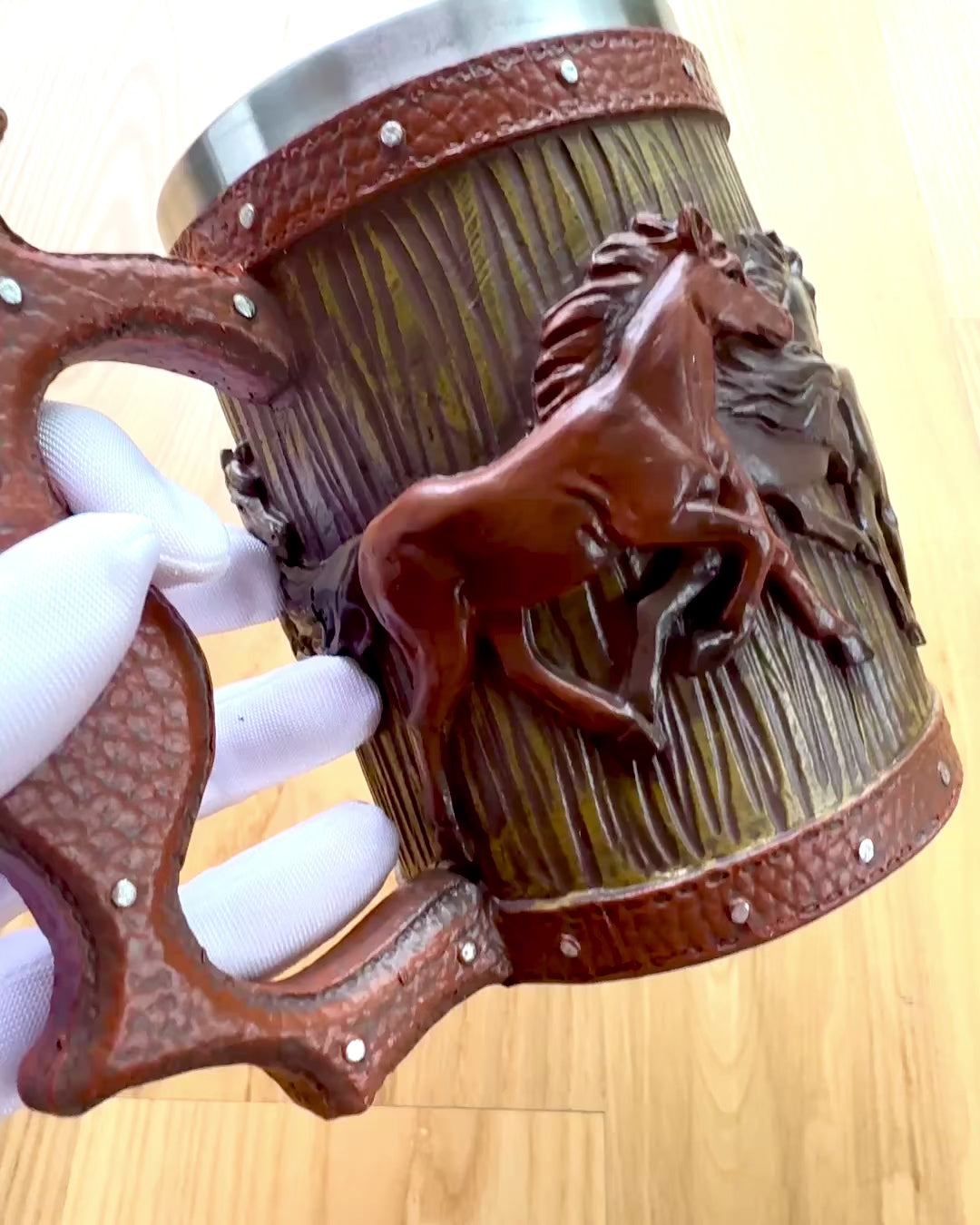 Mok met Paardenmotief, 330 ml, mogelijkheid tot personalisatie met gravure als cadeau