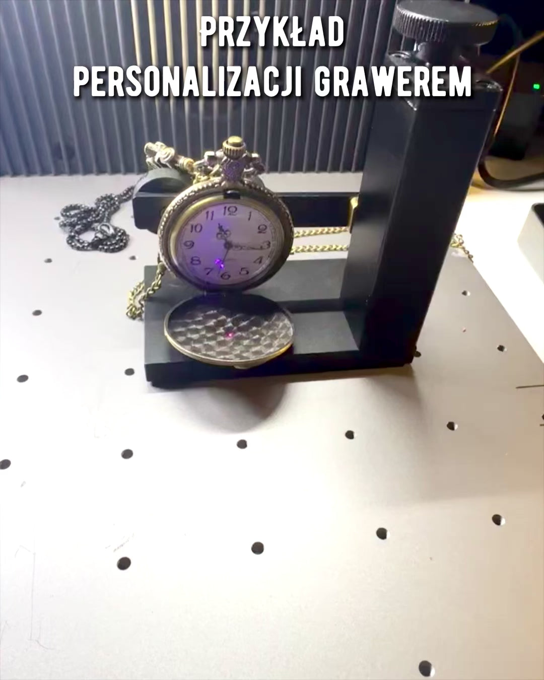 Zakhorloge Tijdslocomotief met gravure, als cadeau, treinmotief