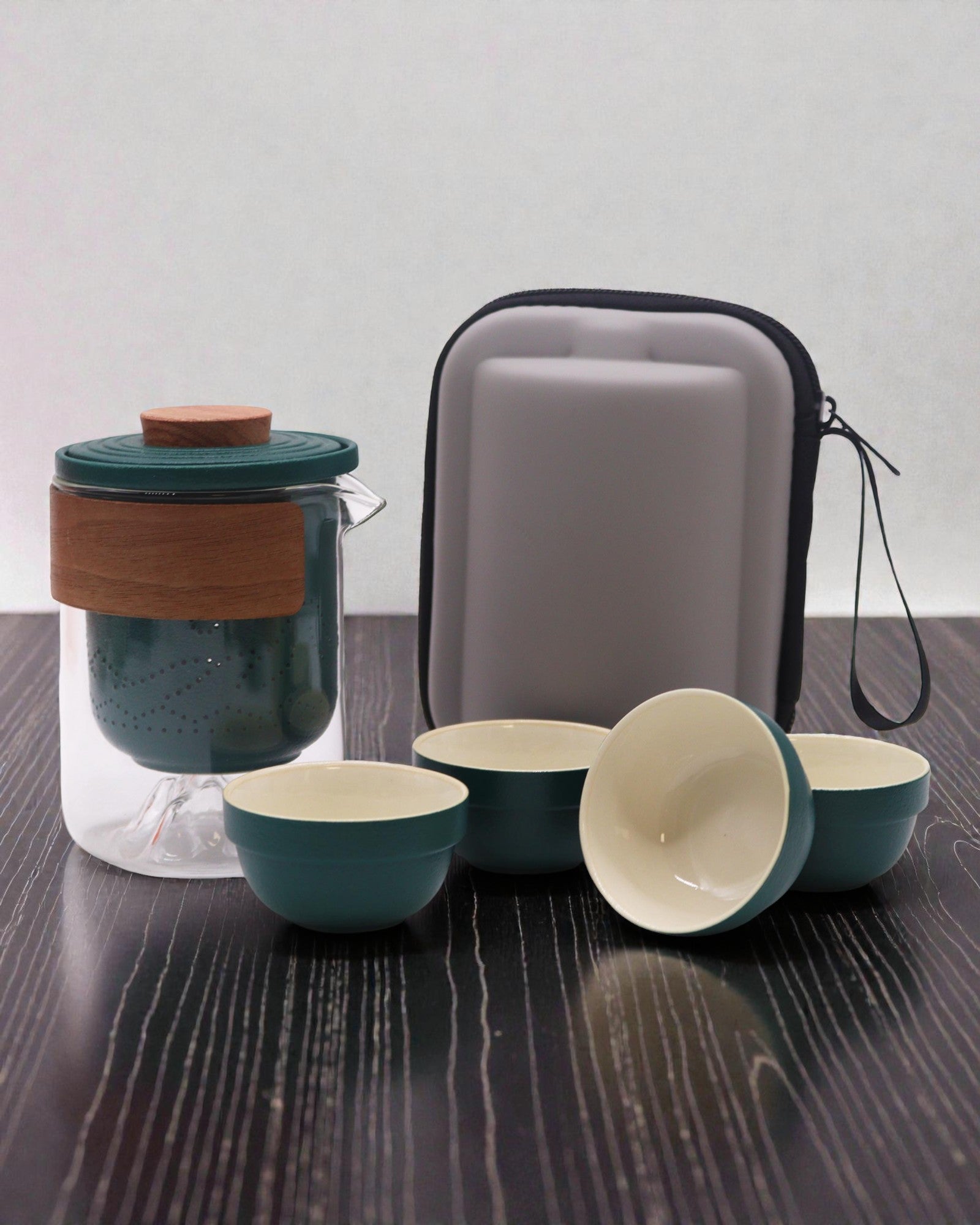 Bergtocht – Toeristische Theeset met 4 Kopjes