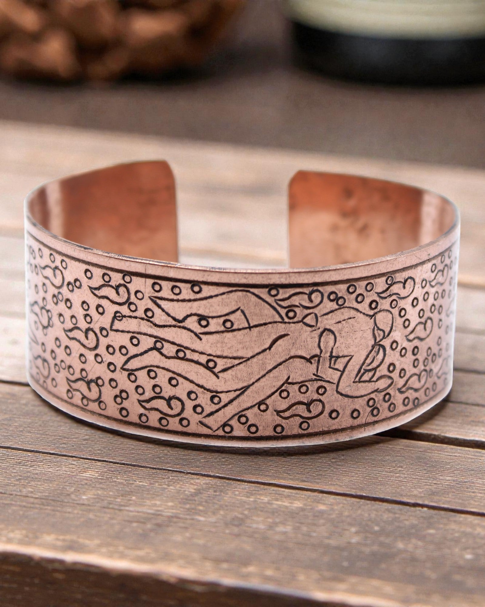 Tibetaanse koperen armband Kunst van de liefde – Kamasutra
