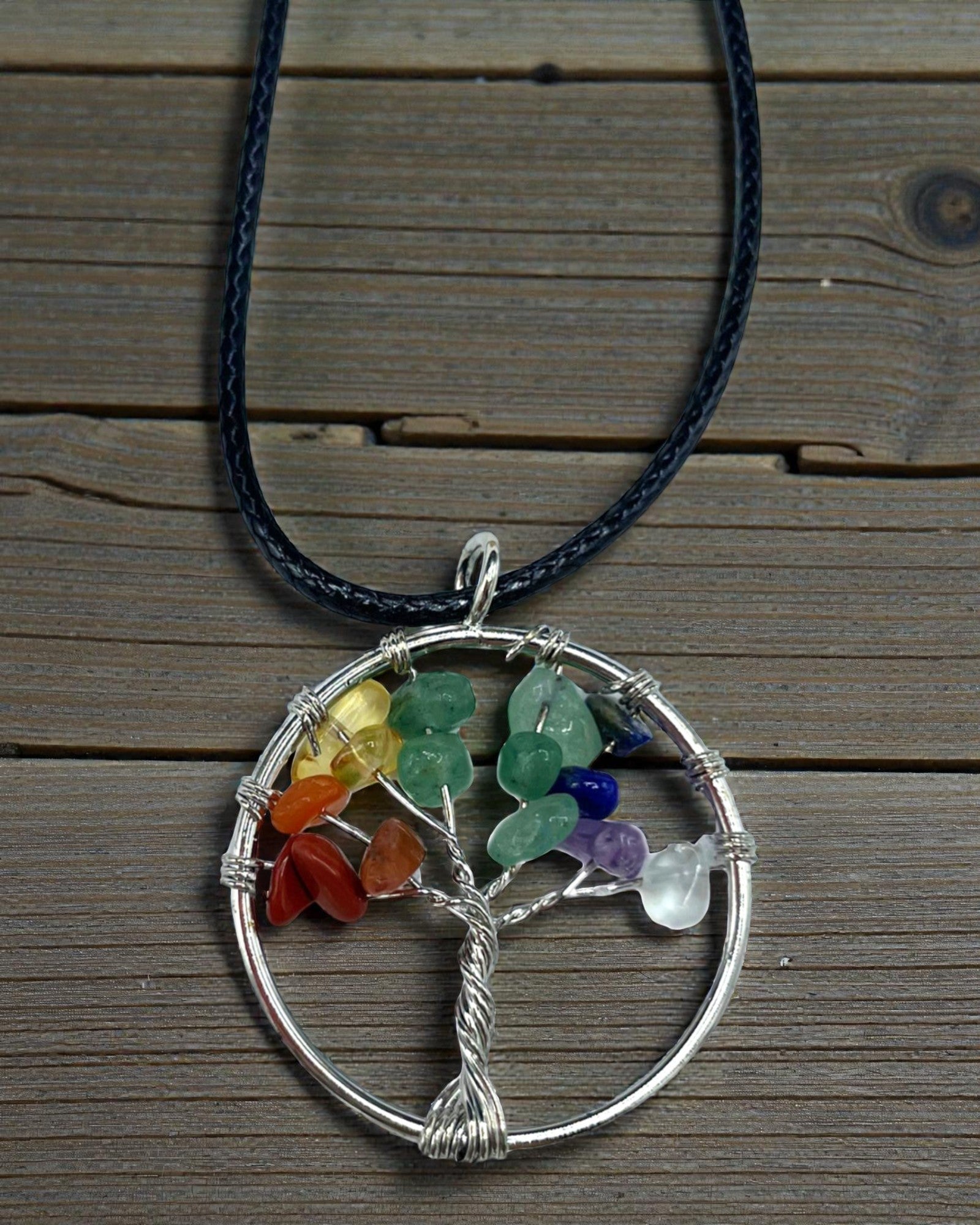 Ketting Levensboom Chakra-evenwicht – Natuurstenen