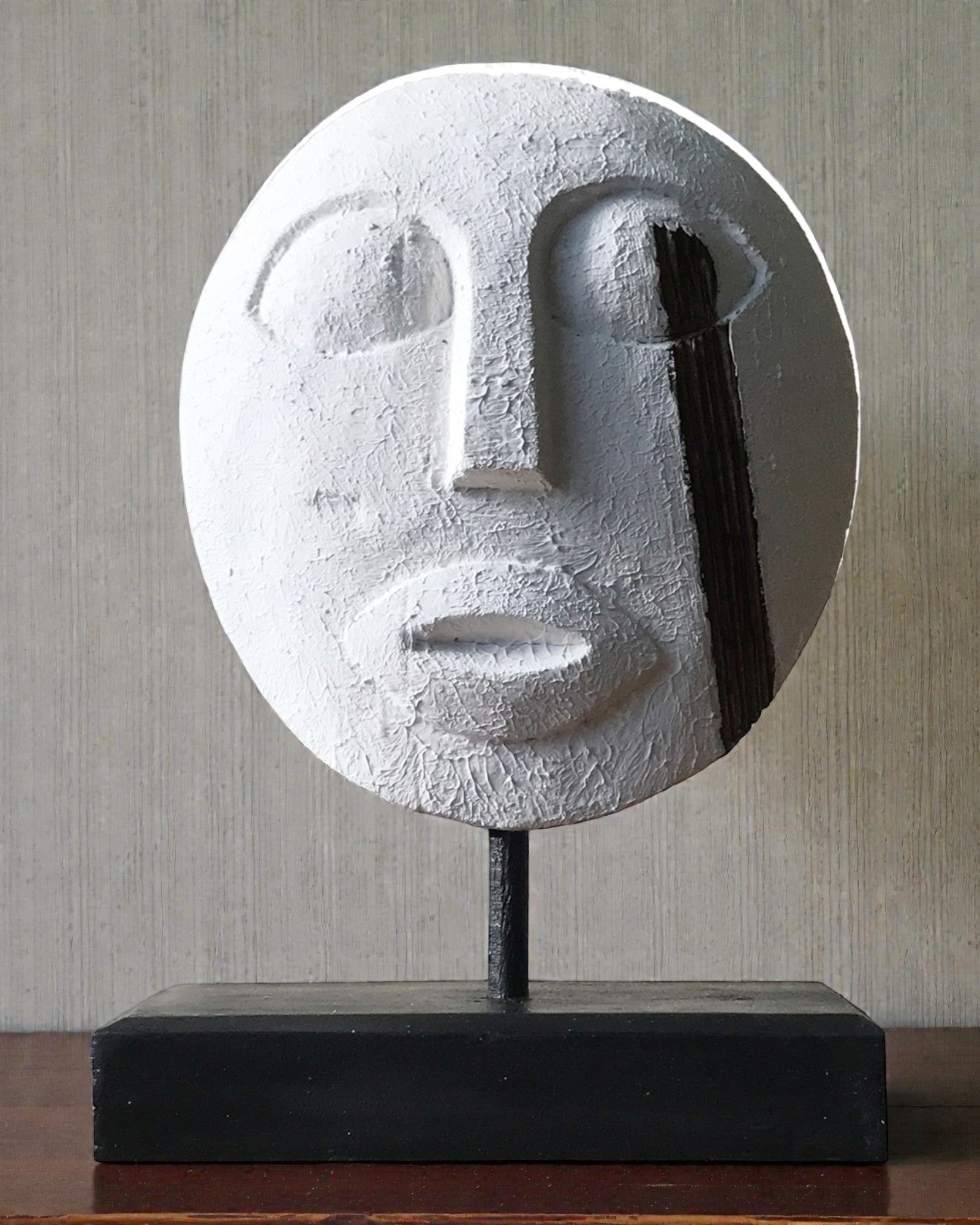 Timorees masker Beschermer van de Voorouders 27x20 cm – Wit