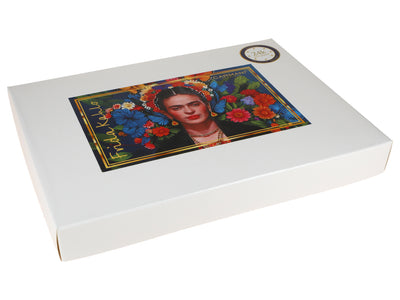 Set van 6 lepeltjes bekleed met 24K goud F. Kahlo met mogelijkheid tot personalisatie met gravure - elegant bestek als cadeau, 13 cm, CARMANI