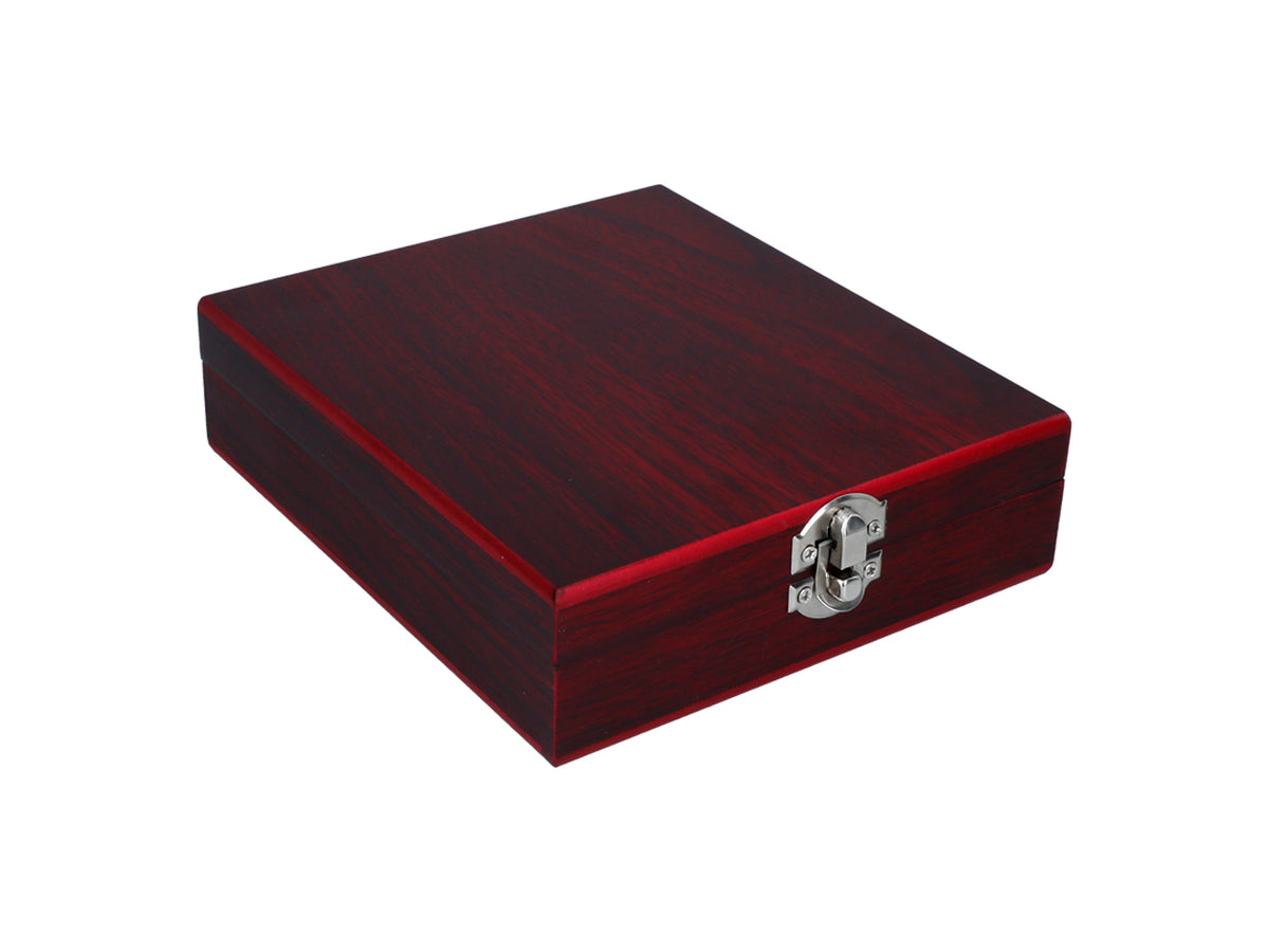 Set voor het openen van wijn in een elegante houten doos met mogelijkheid tot personalisatie met gravure