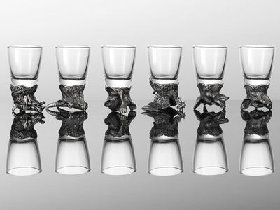 Set van 12 borrelglaasjes 25ml met kan 250ml met mogelijkheid tot personalisatie met gravure