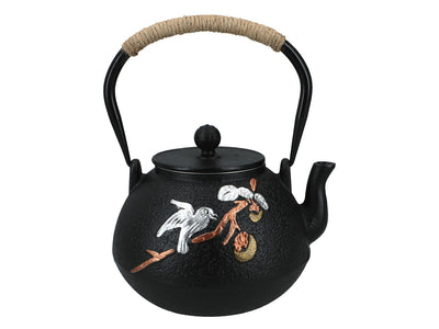 Gietijzeren theepot met geëmailleerde binnenzijde 1200ml met theezeef