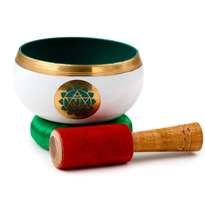 Klankschaal - groene chakra, diameter 10 cm, hoogte 5 cm