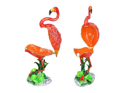 Metalen doosje Flamingo met mogelijkheid tot personalisatie met gravure, decoratief, ideaal als cadeau, 22 cm hoog