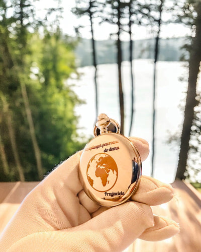 Klassieke Zakhorloge met Romeinse Cijfers en Ketting, Kwarts, Stalen Glans - zilverkleurig