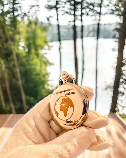 Klassieke Zakhorloge met Romeinse Cijfers en Ketting, Kwarts, Stalen Glans - zilverkleurig