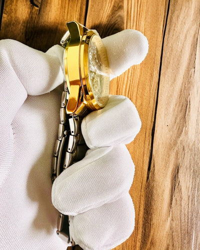 Mannen Kwarts Horloge "Vision Sport" – Dubbelzijdig Transparant met Aluminium