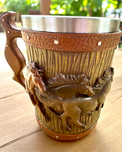 Mok met Paardenmotief, 330 ml, mogelijkheid tot personalisatie met gravure als cadeau