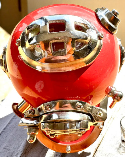 Diepzee-ontdekkershelm - Collectorseditie met Graveermogelijkheid, 35 cm, cadeau voor brandweerman of duiker