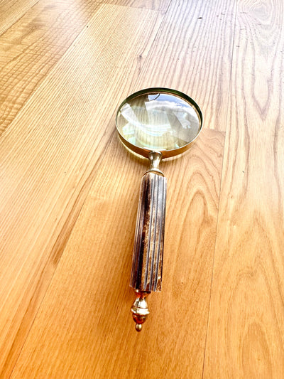 Grote Retro Vergrootglas, mogelijkheid tot personalisatie als cadeau met gravure - varianten om uit te kiezen