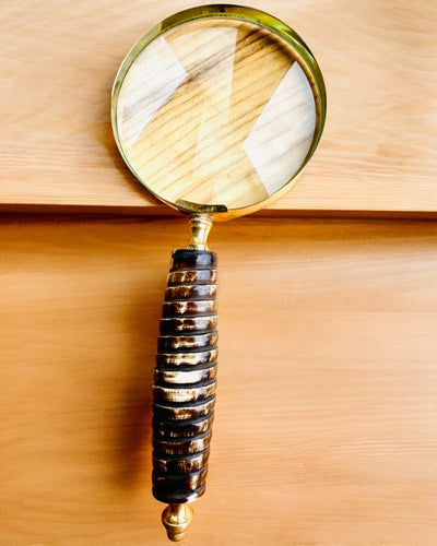 Grote Retro Vergrootglas, mogelijkheid tot personalisatie als cadeau met gravure - varianten om uit te kiezen