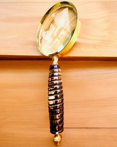 Grote Retro Vergrootglas, mogelijkheid tot personalisatie als cadeau met gravure - varianten om uit te kiezen