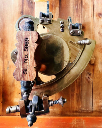 Sekstant Premium met Antiek Kompas - mogelijkheid tot personalisatie met gravure