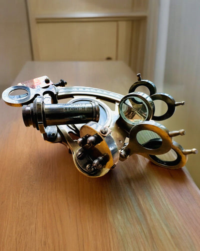 Sekstant Premium met Antiek Kompas - mogelijkheid tot personalisatie met gravure