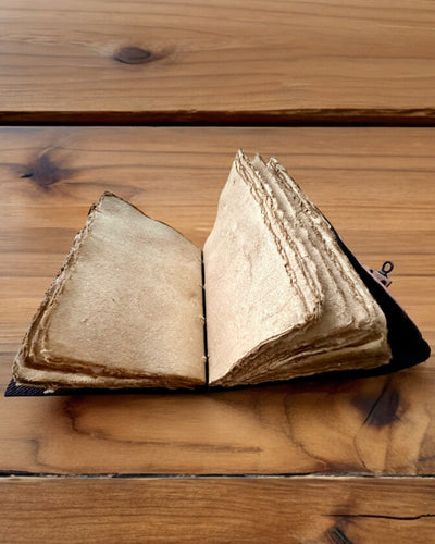 Premium Dagboek, Antiek ontwerp, Leren Notitieboek "Magische Kroniek" 200 pagina's, 2 varianten beschikbaar, personalisatie met gravure