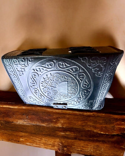 Premium Dagboek, Antiek ontwerp, Leren Notitieboek "Magische Kroniek" 200 pagina's, 2 varianten beschikbaar, personalisatie met gravure