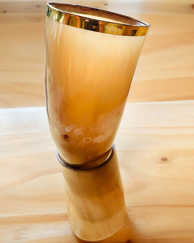 Hoornbeker "Viking Valor" - Handgegraveerd, Premium Kwaliteit - 4 varianten beschikbaar