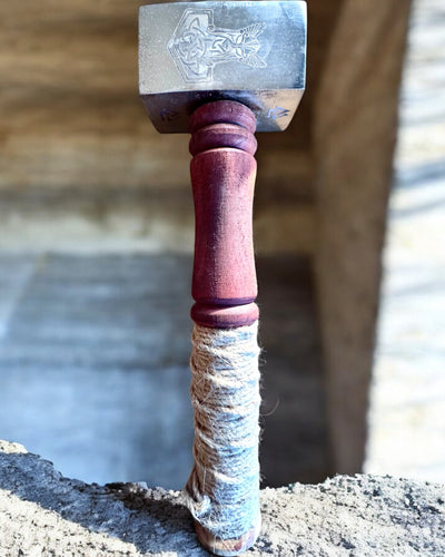 Mjölnir Hamer van de Skalds – 33 cm, Handgesmede Vikinghamer met Gravure-optie