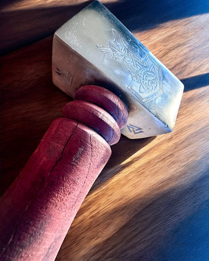 Mjölnir Hamer van de Skalds – 33 cm, Handgesmede Vikinghamer met Gravure-optie