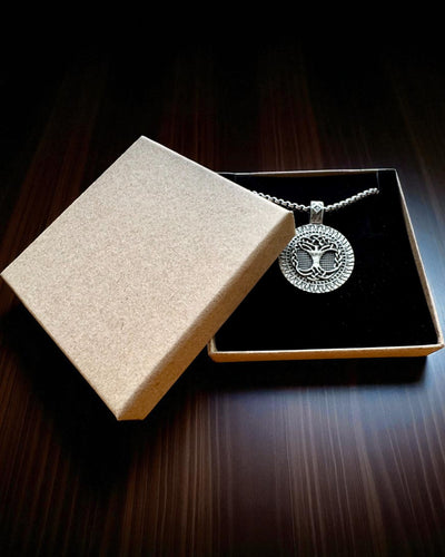 Amulet van de Boom des Levens met Gravure Optie - ketting "Vitaliteit van de Natuur", personalisatie