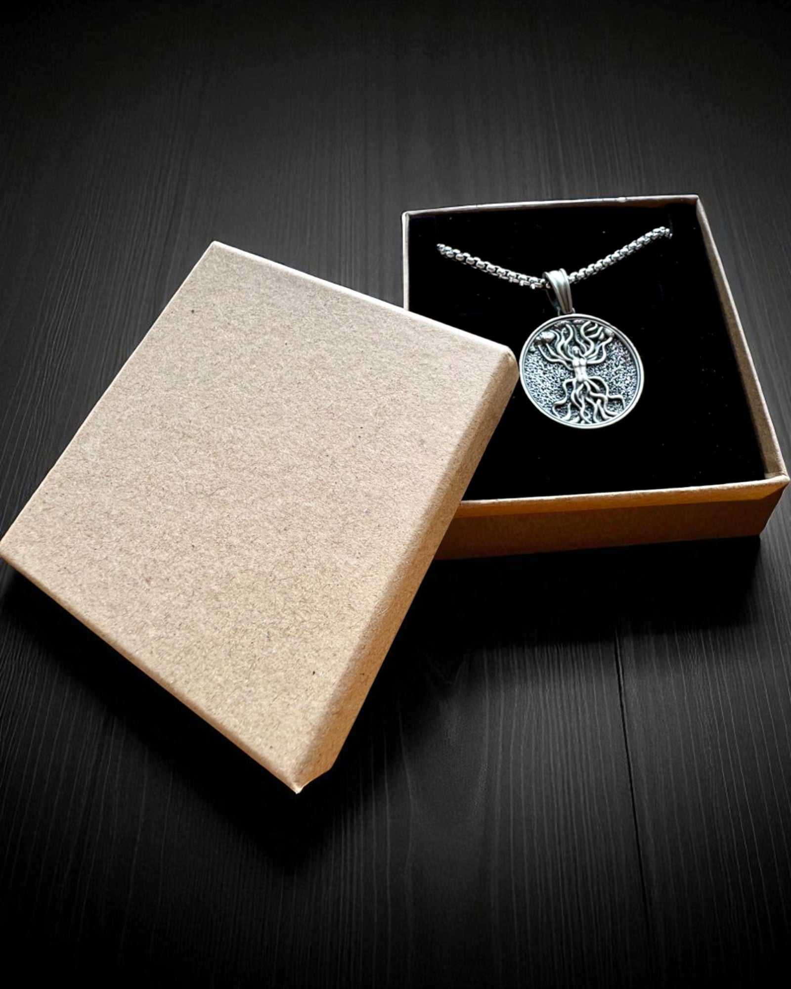 Amulet van de Boom des Levens met Gravure Optie - ketting "Vitaliteit van de Natuur", personalisatie