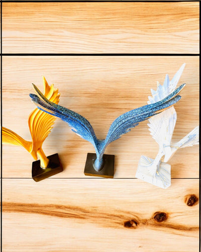 Elegante Engelvleugelfiguur 33 cm hoog – "Gevleugelde Wachters", mogelijkheid tot personalisatie met gravure als cadeau, personalisatie, 3 kleuropties