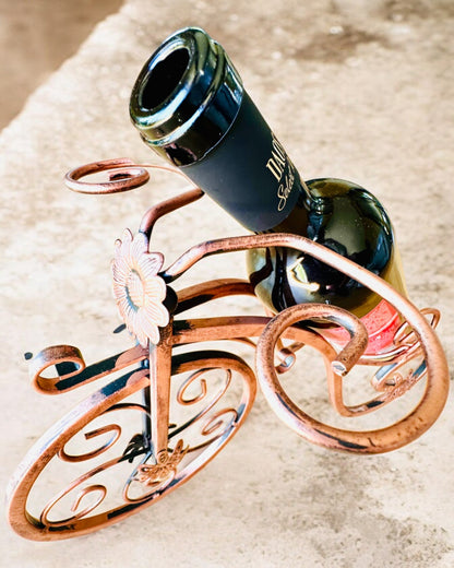 Fietswijnrek "WineCycle" - mogelijkheid tot personalisatie met gravure als cadeau