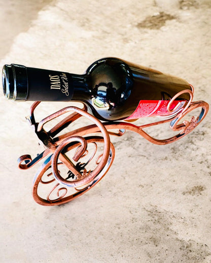 Fietswijnrek "WineCycle" - mogelijkheid tot personalisatie met gravure als cadeau