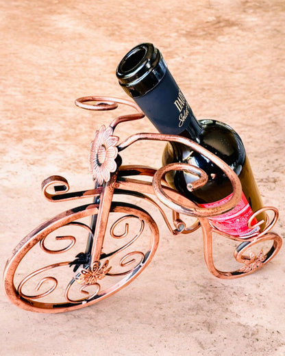 Fietswijnrek "WineCycle" - mogelijkheid tot personalisatie met gravure als cadeau
