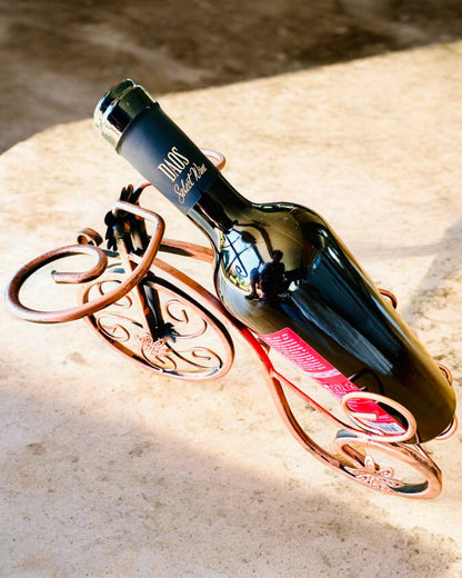 Fietswijnrek "WineCycle" - mogelijkheid tot personalisatie met gravure als cadeau