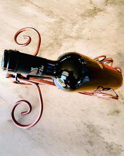 Fietswijnrek "WineCycle" - mogelijkheid tot personalisatie met gravure als cadeau
