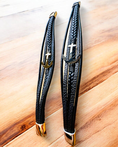 Herenarmband Anker van Elegantie met graveeroptie als cadeau