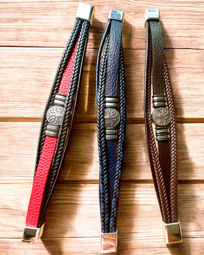 Armband "Levensboom" met personalisatiemogelijkheid als cadeau, 3 kleuropties
