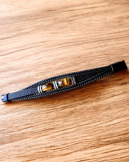 Armband "Tijgeroog" met personalisatiemogelijkheid als cadeau