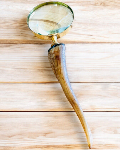 Grote Retro Vergrootglas, mogelijkheid tot personalisatie als cadeau met gravure - varianten om uit te kiezen