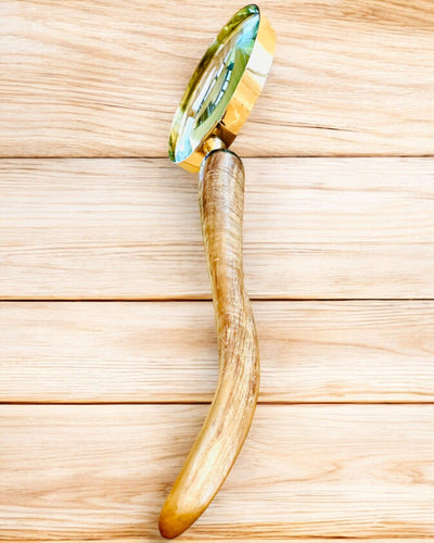 Grote Retro Vergrootglas, mogelijkheid tot personalisatie als cadeau met gravure - varianten om uit te kiezen