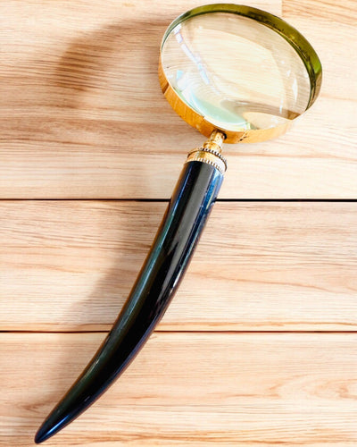 Grote Retro Vergrootglas, mogelijkheid tot personalisatie als cadeau met gravure - varianten om uit te kiezen