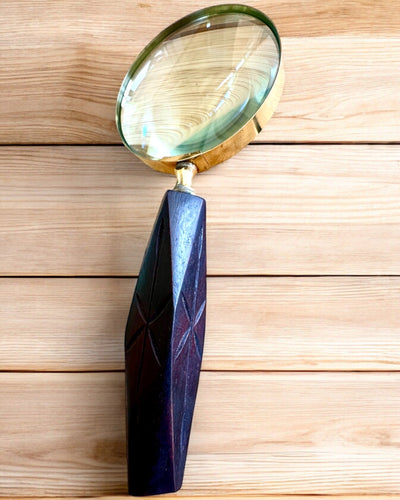 Grote Retro Vergrootglas, mogelijkheid tot personalisatie als cadeau met gravure - varianten om uit te kiezen