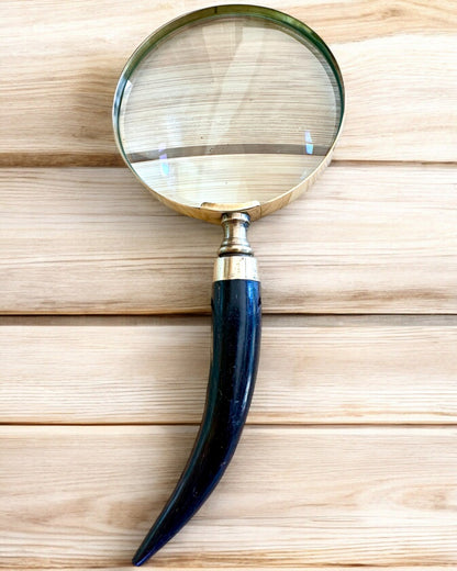 Grote Retro Vergrootglas, mogelijkheid tot personalisatie als cadeau met gravure - varianten om uit te kiezen